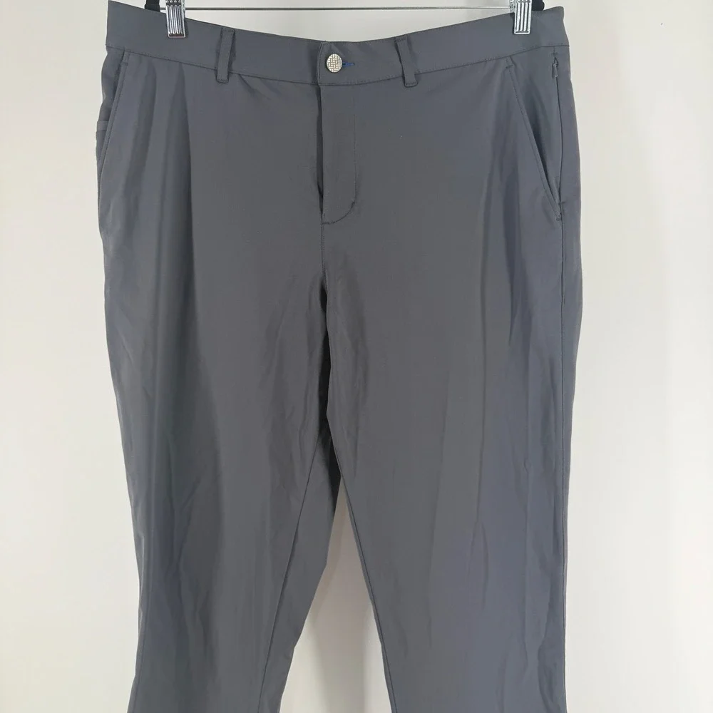 Twillory Performance Pants Mens 36x32 Tailored Fit Charcoal Grey Stretch Chino